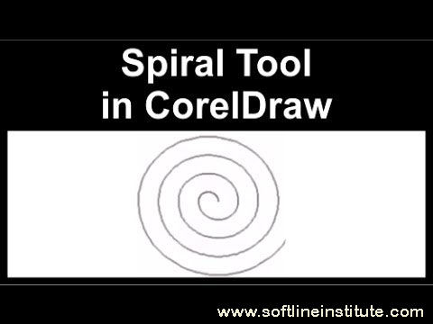 Drawing a spiral in CoerelDRAW X5